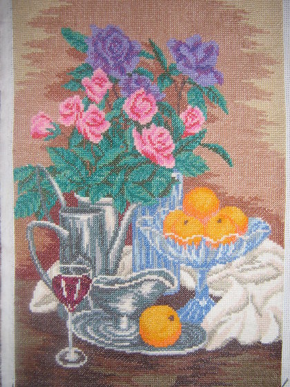 Работа «натюрморт с апельсинами»