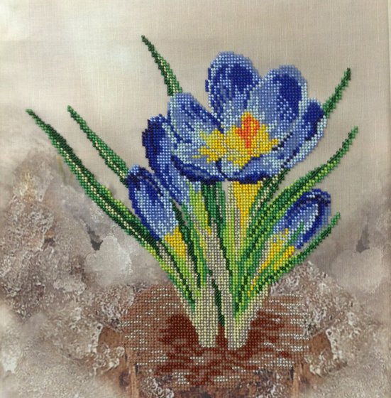 Работа «Подснежник (крокусы)»