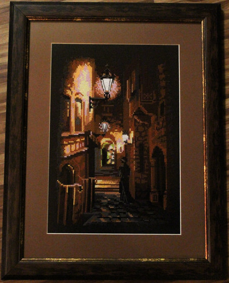 Работа «Ночная улица Риолис»