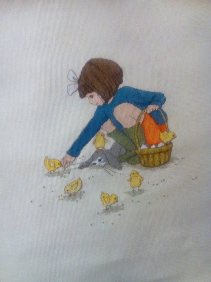 Работа «Бель и Бу. Из журнала "Вышиваю крестиком".»