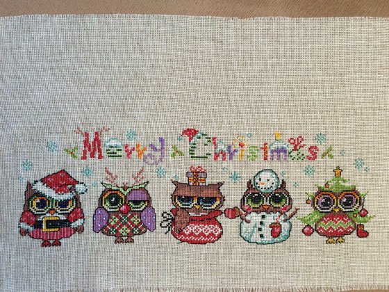 Работа «Новогодние совушки»