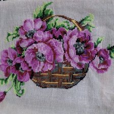 Работа «Корзина с маками»