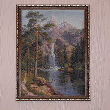 Работа «Водопад и сосна»