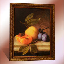 Работа «"Натюрморт с персиком и черносливом" от Эстэ.»