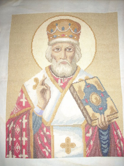 Работа «Святитель Николай.210х160 крестов.»