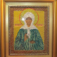 Работа «Св. Матрона. Бисер.»