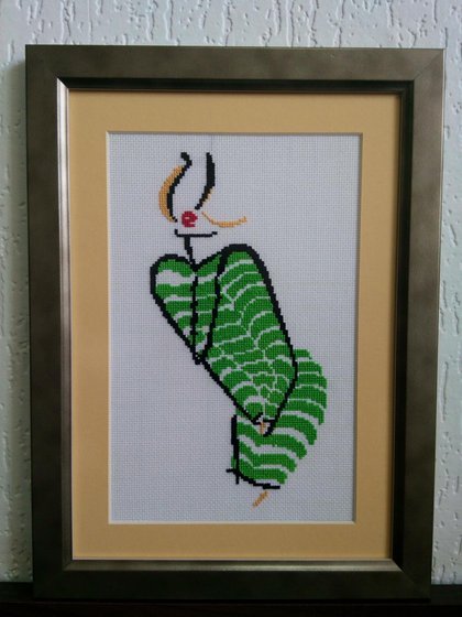 Работа «контурная вышивка»