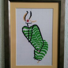 Работа «контурная вышивка»