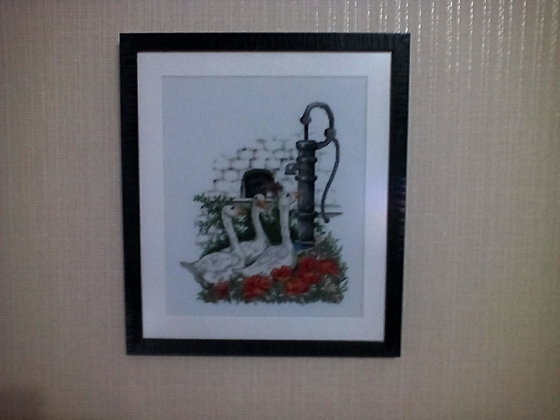 Работа «Гуси у колонки»