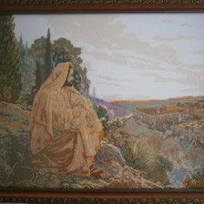 Работа «Иисус на горе Елион перед казнью.»