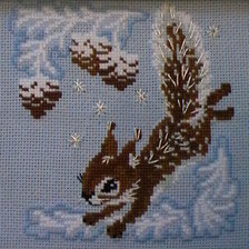 Работа «зимняя белочка»