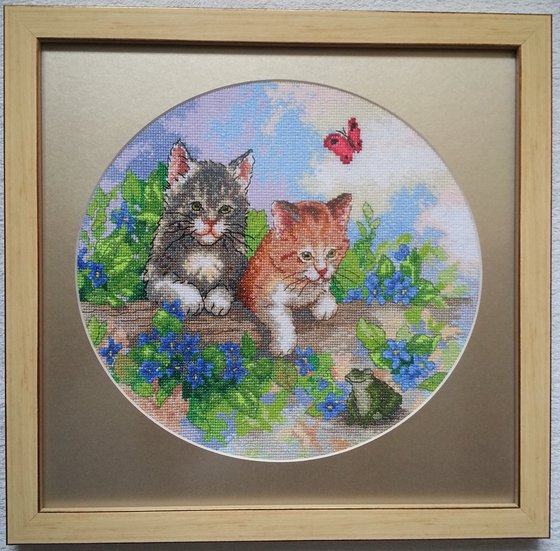 Работа «Котята.Странная зверюшка:не мяушка, а квакушка.»