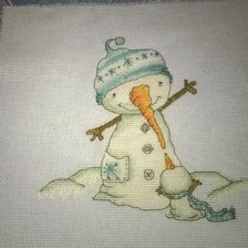 Работа «Снеговик»