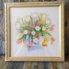 Работа «Риолис Акварельные тюльпаны»