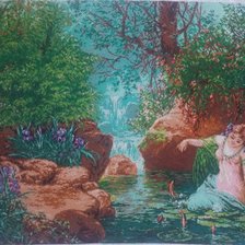 Работа «Девушка на воде»