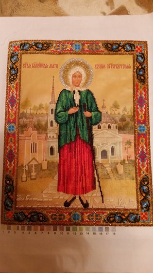 Работа «Вышивка бисером "Святая Ксения"»