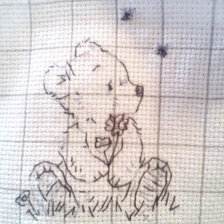 Работа «Мишка в стиле блэкворк 3»