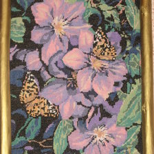 Работа «Клематис и бабочки»