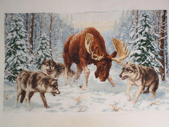 Работа «Встреча в лесу»