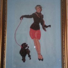 Работа «Дама с пуделем»