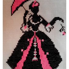 Работа «дама с зонтиком»