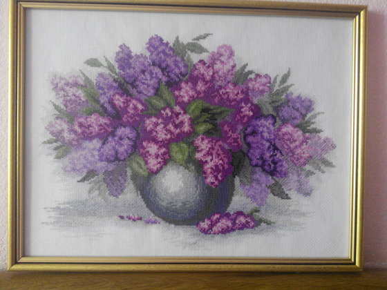 Работа «Букет сирени»
