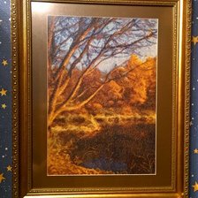 Работа «Осенний пруд»