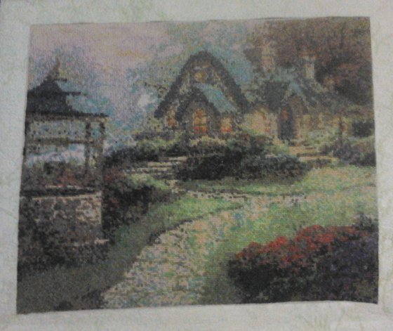 Работа «Дом в саду»