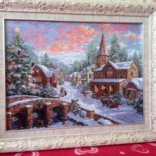 Работа «Рождественская ночь более четкое фото»