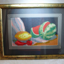 Работа «Натюрморт с арбузом.»