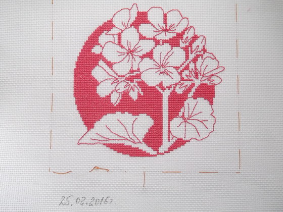 Работа «миниатюра герань»