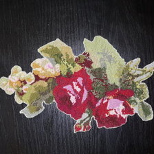 Работа «виноград и розы, размер 16х10»