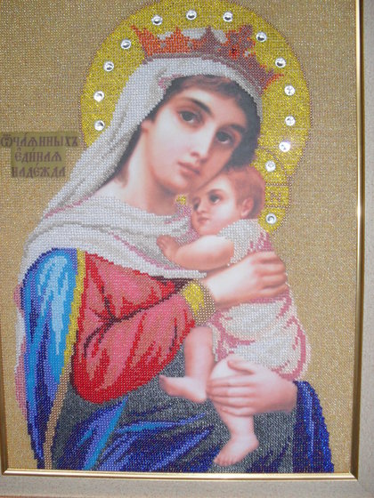 Работа «мадонна с младенцем»