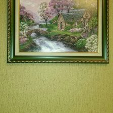 Работа «Весенний пейзаж от Риолис.»