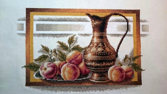 Работа «"Натюрморт с персиками".»