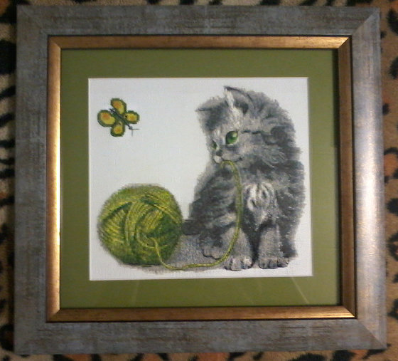 Работа «Котенок с клубком»