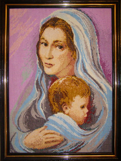 Работа «Мама с ребеночком»