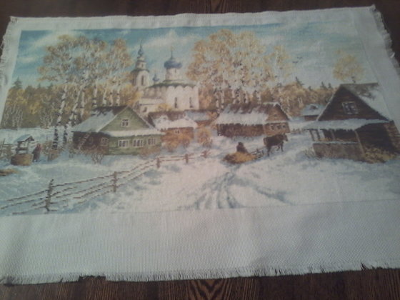 Работа «Деревенская Зима»