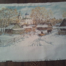 Работа «Деревенская Зима»