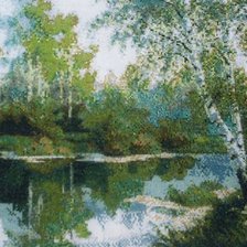 Работа «две берёзы у пруда»