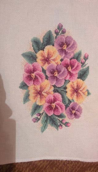 Работа «Анютины глазки»