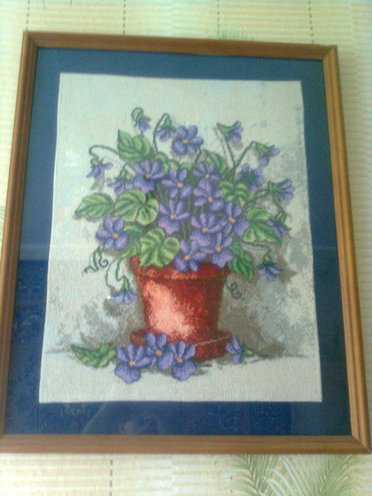 Работа «Узамбарская фиалка»