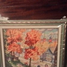 Работа «По картине Б. КУСТОДИЕВА "Осень в провинции"»