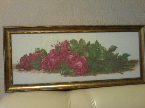 Работа «розы на столе»