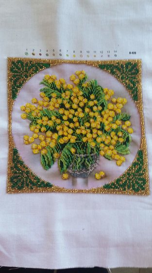 Работа «Букет Мимозы»