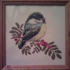 Работа «Синичка на рябинке»