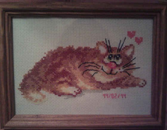 Работа «Влюблённый рыжий кот»