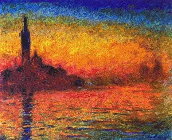 Работа «Claude Monet, San Maggiore at Dusk»