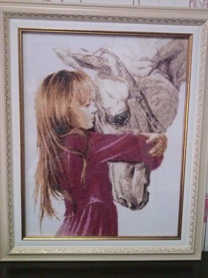 Работа «девочка с лошадью»