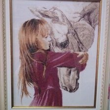 Работа «девочка с лошадью»